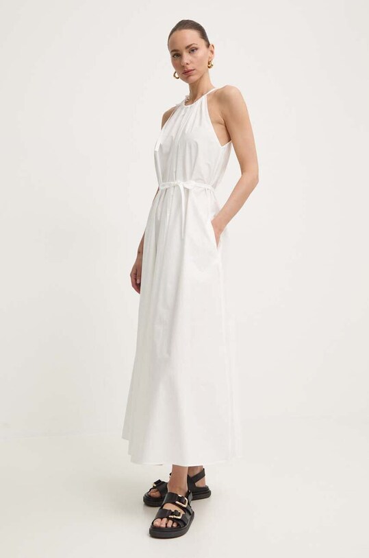 Weekend Max Mara pamut ruha vállas fehér 2415221202600