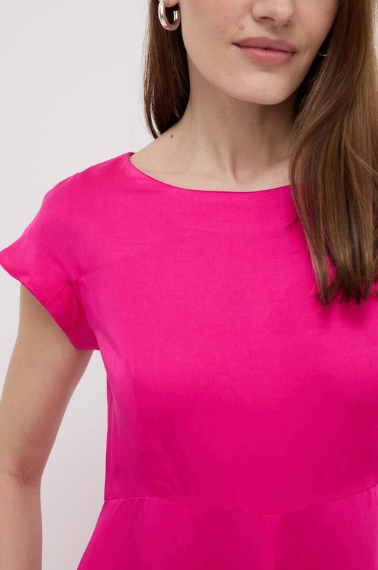 Weekend Max Mara vestito con aggiunta di lino 2415221242600 rosa