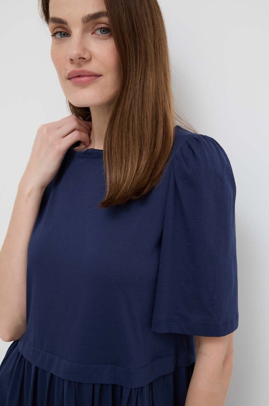 Weekend Max Mara sukienka bawełniana 2415621062600 granatowy