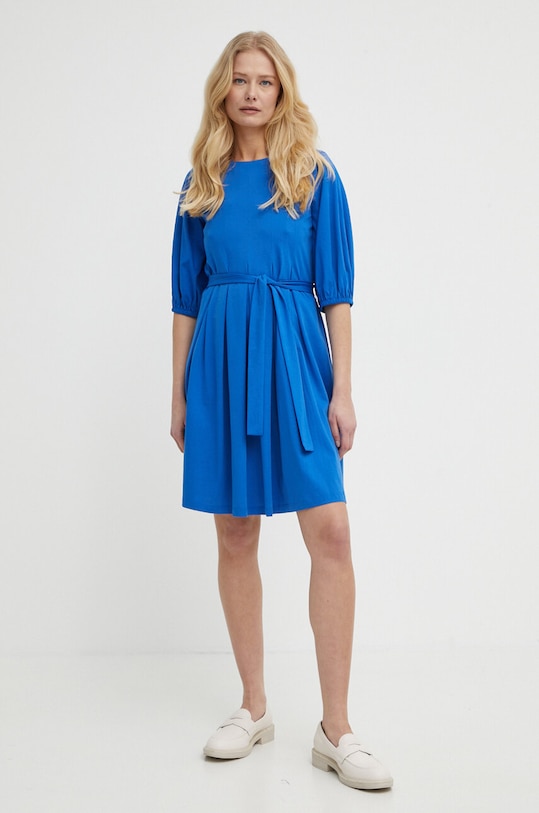 Bavlněné šaty Weekend Max Mara 2415621072600 modrá SS24