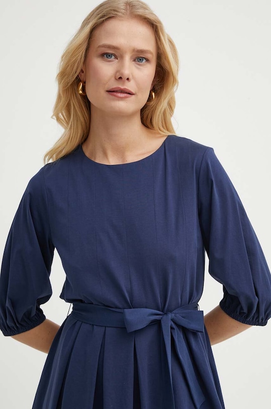 Bavlněné šaty Weekend Max Mara námořnická modř 2415621072600