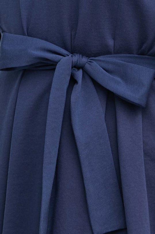 Bavlněné šaty Weekend Max Mara 2415621072600 námořnická modř