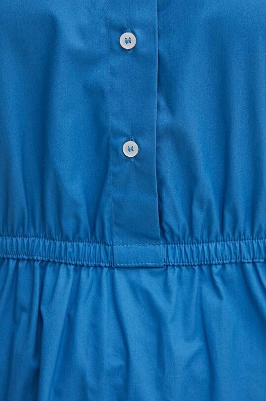 Βαμβακερό φόρεμα United Colors of Benetton 4NICDV08D μπλε