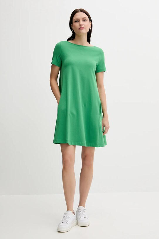 United Colors of Benetton rochie mini verde 3Z1RDV01E