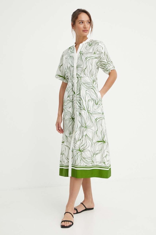 United Colors of Benetton sukienka zielony 4LMADV08C