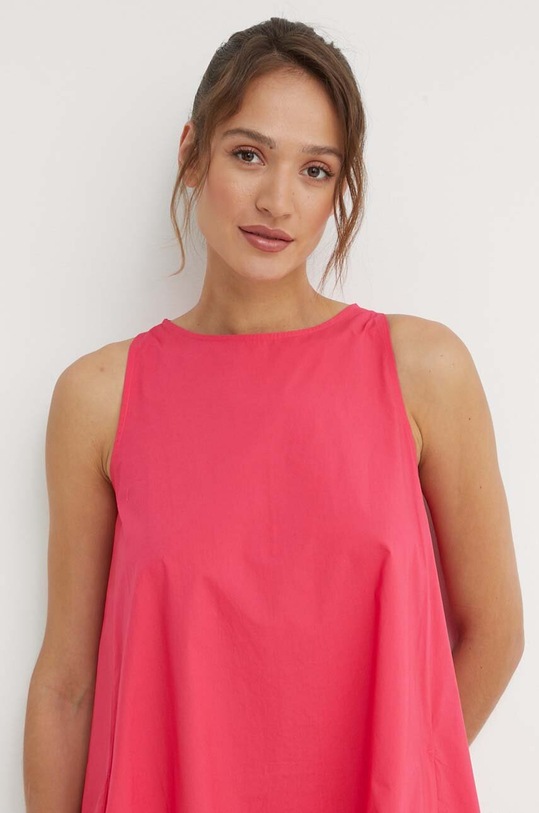 United Colors of Benetton rochie din bumbac roz 464KDV04X