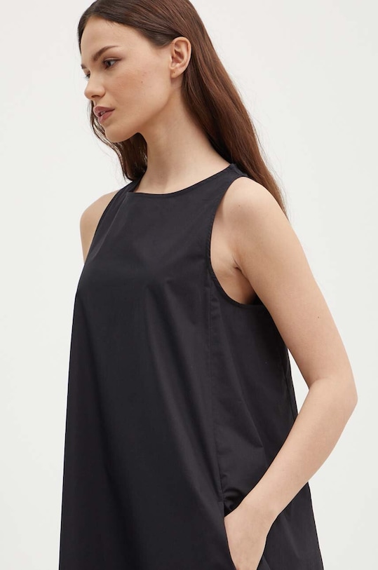 United Colors of Benetton sukienka bawełniana czarny 464KDV04X