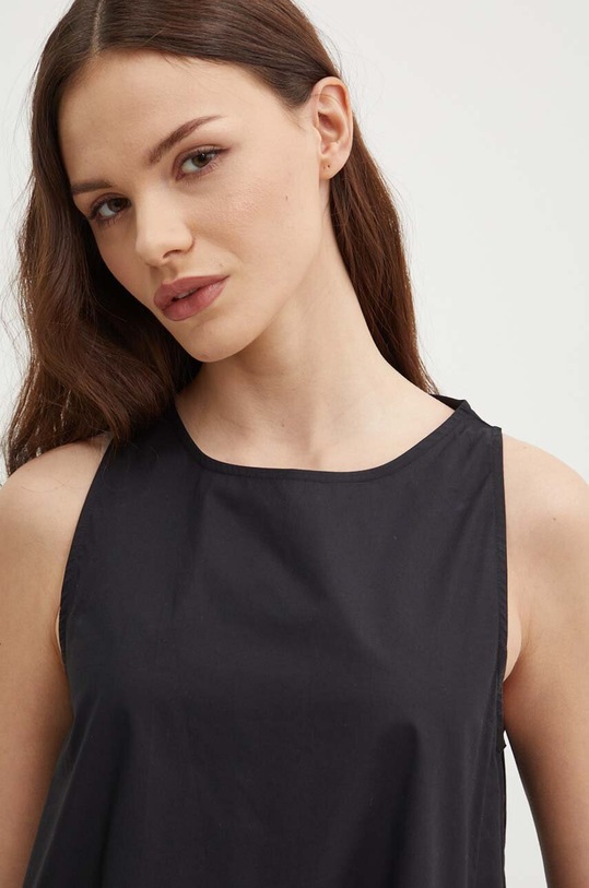 United Colors of Benetton sukienka bawełniana 464KDV04X czarny