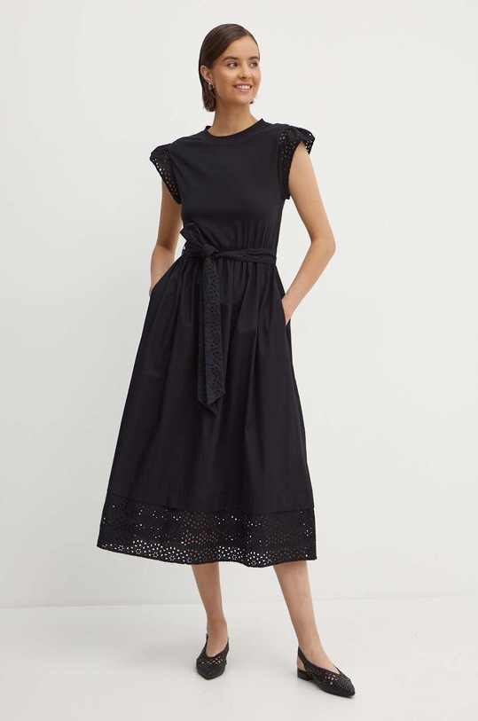United Colors of Benetton vestito 49HSDV095 nero SS24