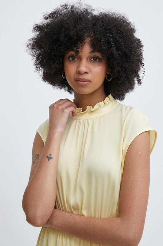 United Colors of Benetton sukienka żółty 47CEDV082