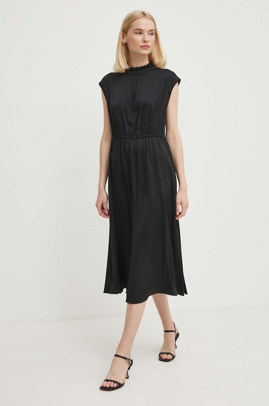 United Colors of Benetton sukienka z elastanem czarny 47CEDV082