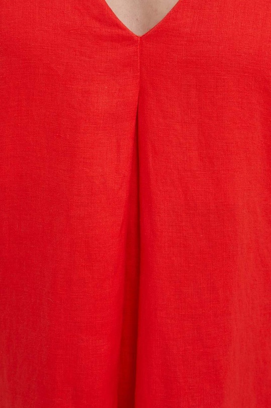 Ľanové šaty United Colors of Benetton 4AGHDV07C