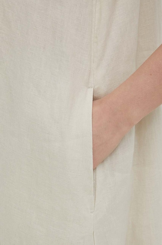 Lanena haljina United Colors of Benetton 4AGHDV07C