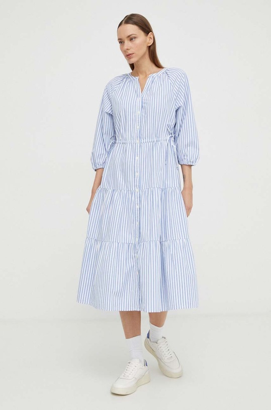 Levi's sukienka bawełniana wzorzyste niebieski A7571