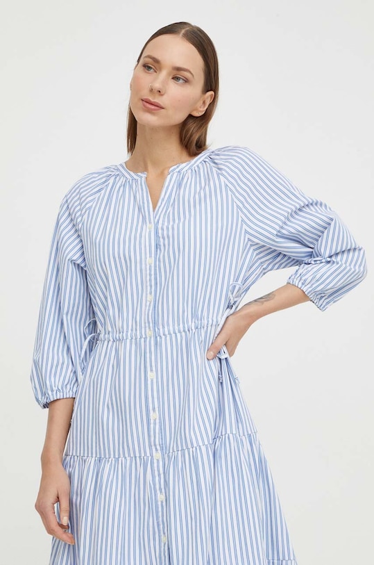 Odzież Levi's sukienka bawełniana A7571 niebieski