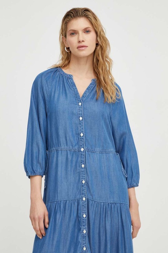 Bavlnené šaty Levi's modrá A7571