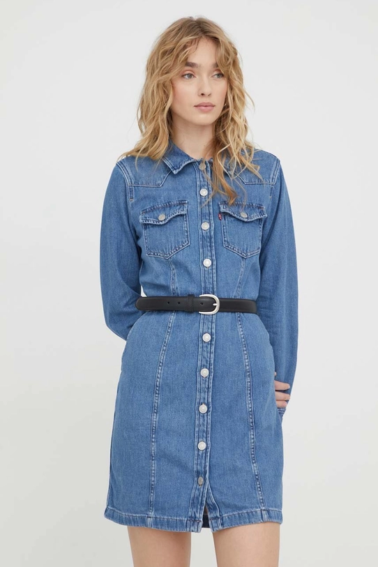 Levi's rochie jeans A7592 albastru SS24