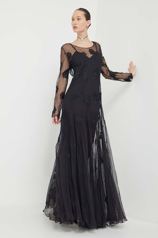 Blugirl Blumarine ruha hosszú fekete RA4068.J6393