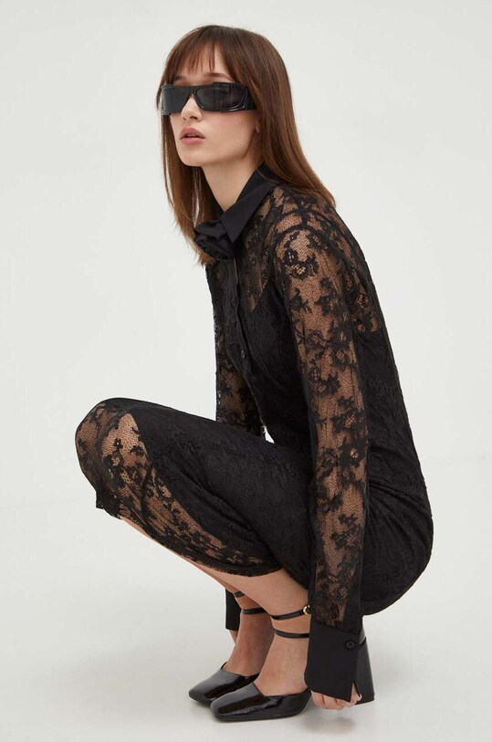 Blugirl Blumarine vestito pizzo nero RA4078.J4653