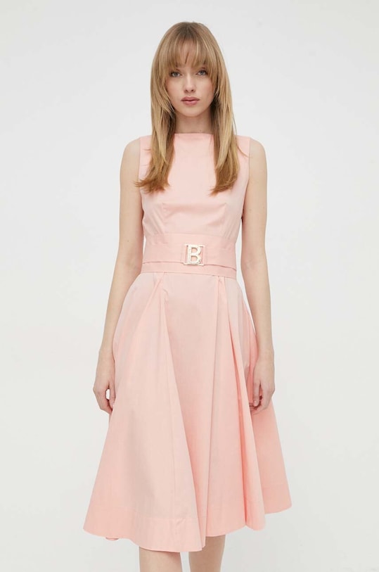 Blugirl Blumarine sukienka RA4143.T2392 pomarańczowy SS24