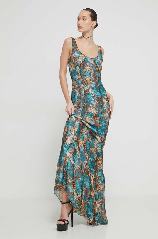 Blugirl Blumarine vestito in seta maxi multicolore RA4189.T3079