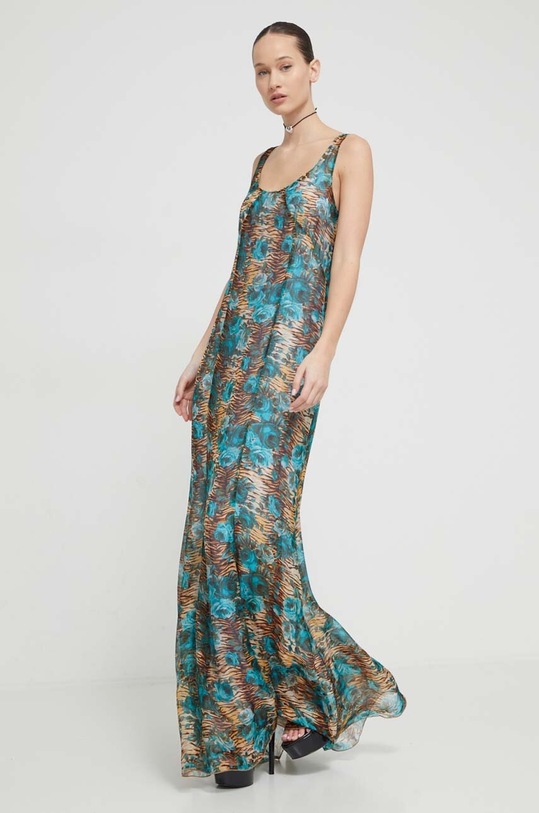 Abbigliamento Blugirl Blumarine vestito in seta RA4189.T3079 multicolore