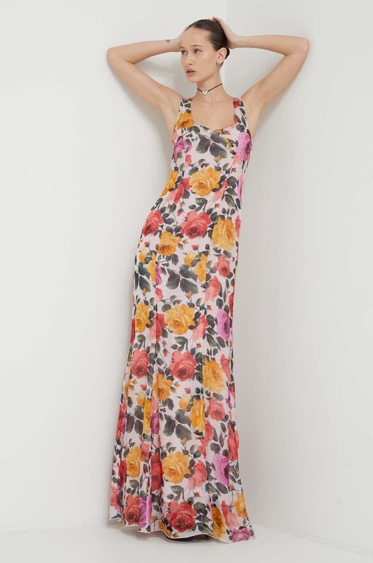 Blugirl Blumarine sukienka jedwabna RA4189.T3079 multicolor SS24