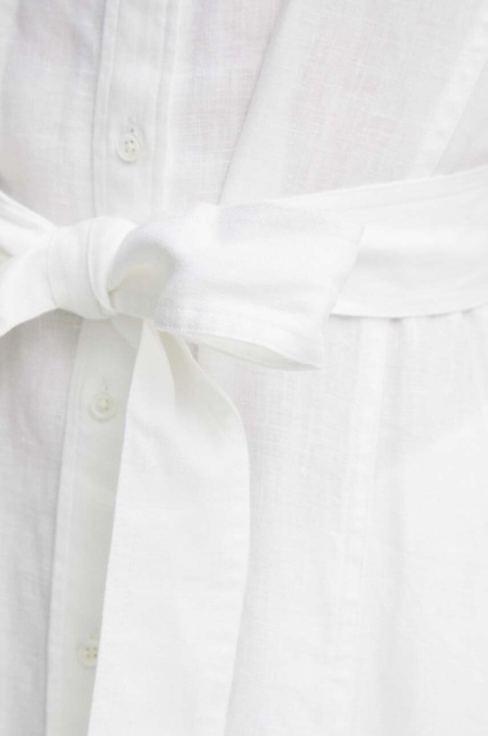 Ľanové šaty Polo Ralph Lauren 211935828 biela