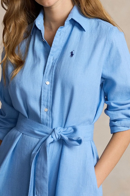 Polo Ralph Lauren vászon ruha kék 211943992