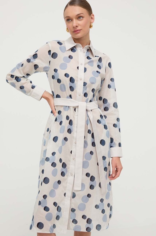 Max Mara Leisure pamut ruha 2416221018600 szürke SS24