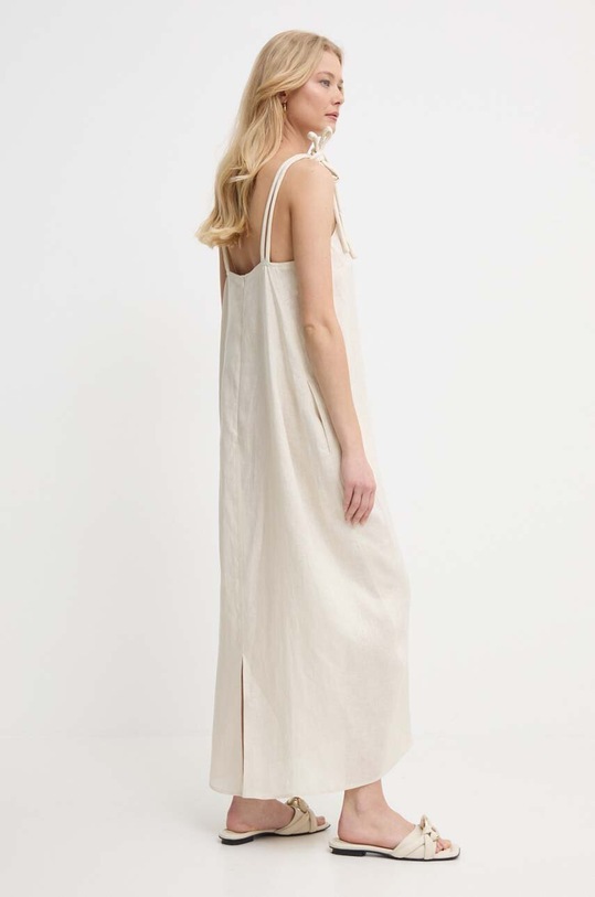 Ρούχα Λινό φόρεμα Max Mara Leisure 2416221038600 μπεζ
