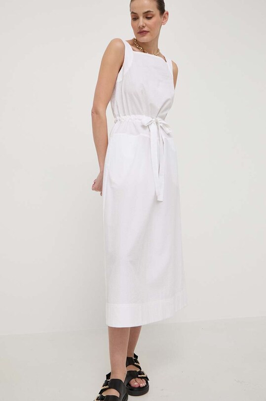 Max Mara Leisure rochie din bumbac 2416221068600 alb SS24