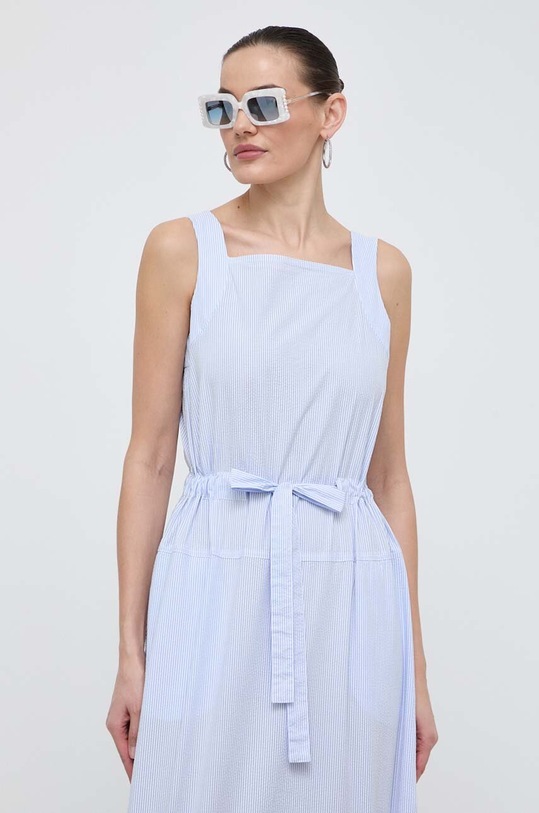 Max Mara Leisure rochie din bumbac 2416221068600 albastru SS24