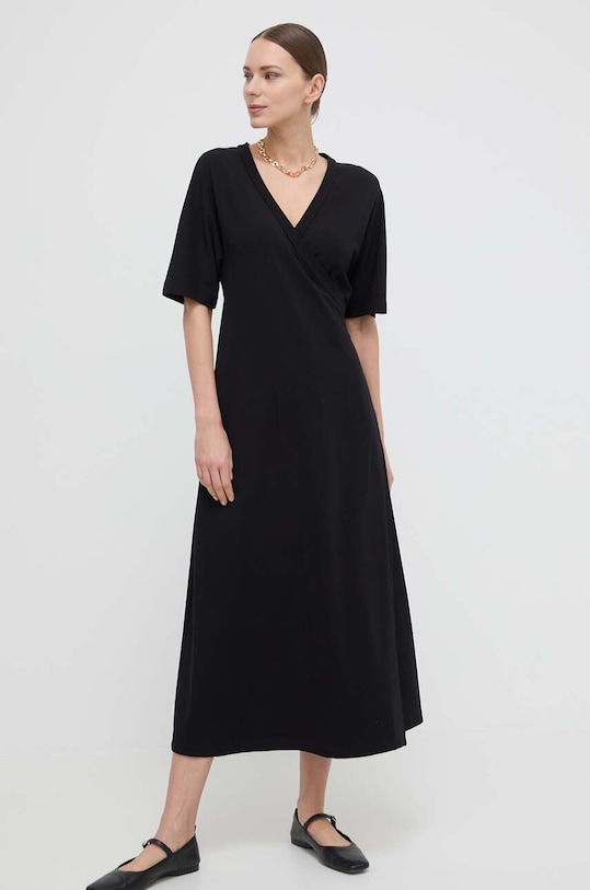 Šaty Max Mara Leisure midi černá 2416621118600