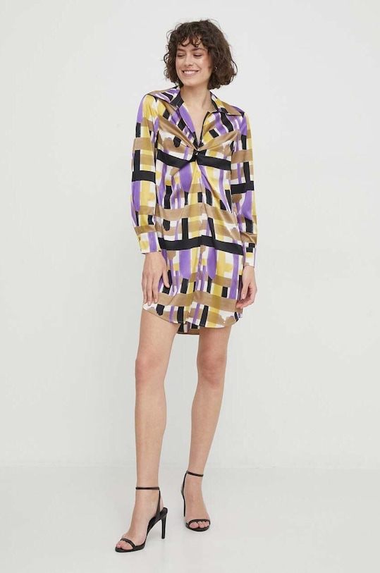 Sisley rochie cu guler multicolor 4MBGLV05E