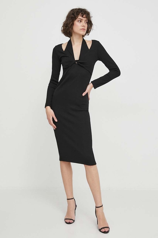 Платье Sisley 4UVTLV05D чёрный SS24