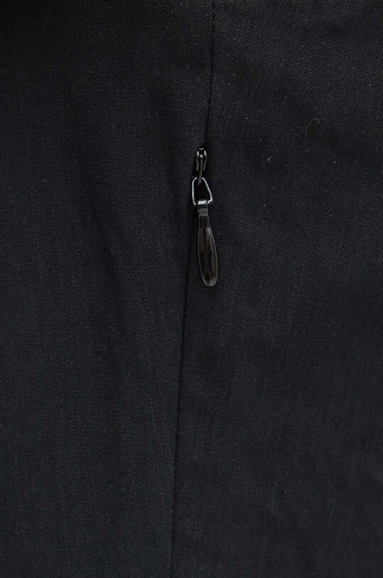 Sisley sukienka lniana 4YNELV05Q czarny