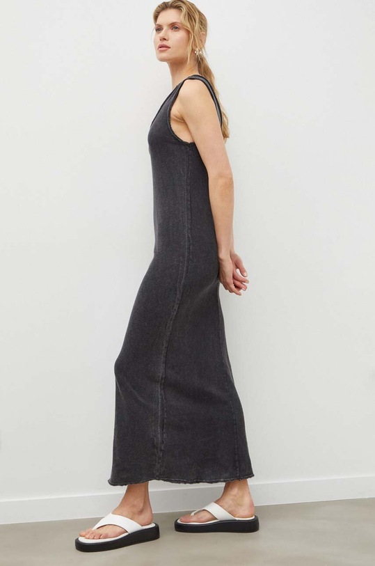 Îmbrăcăminte American Vintage rochie din bumbac SON14AGE24 gri