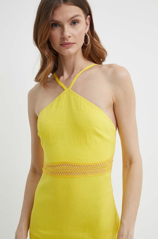 Patrizia Pepe rochie din in galben 2A2729.A268