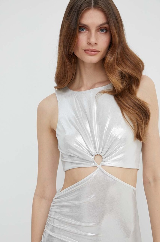 Šaty Patrizia Pepe stříbrná 2A2689.J135