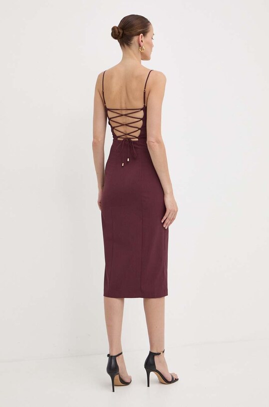 Îmbrăcăminte Patrizia Pepe rochie 2A2719.A425 burgundia