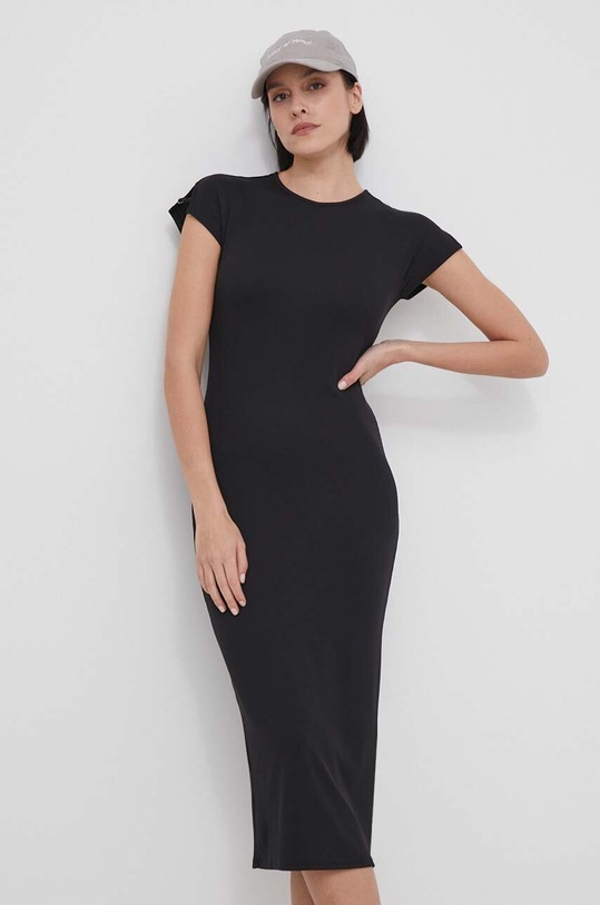 Φόρεμα Calvin Klein με ελαστάν μαύρο K20K206537