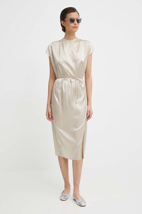 Платье Calvin Klein K20K206676 бежевый SS24