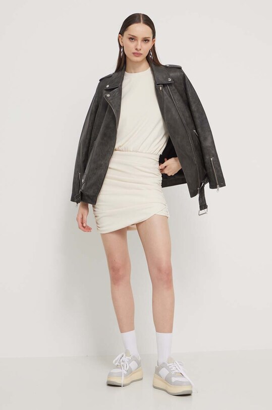 Obleka Abercrombie & Fitch KI159.4099.180 bež SS24