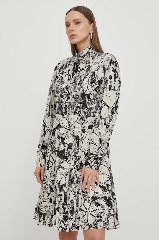 Marc O'Polo sukienka bawełniana wzorzyste multicolor 403119321345