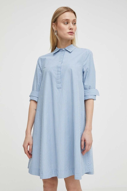 Bavlněné šaty Marc O'Polo 442093921321 modrá SS24