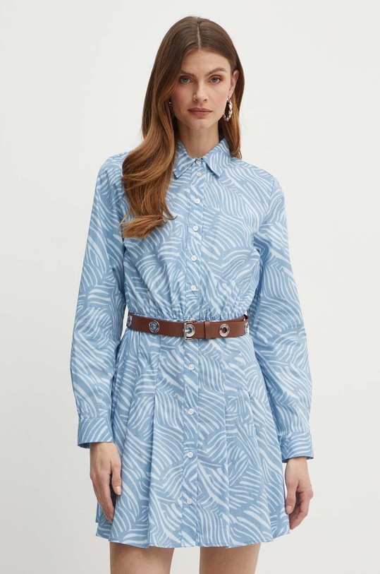 Šaty MICHAEL Michael Kors mini modrá MS48282DKF