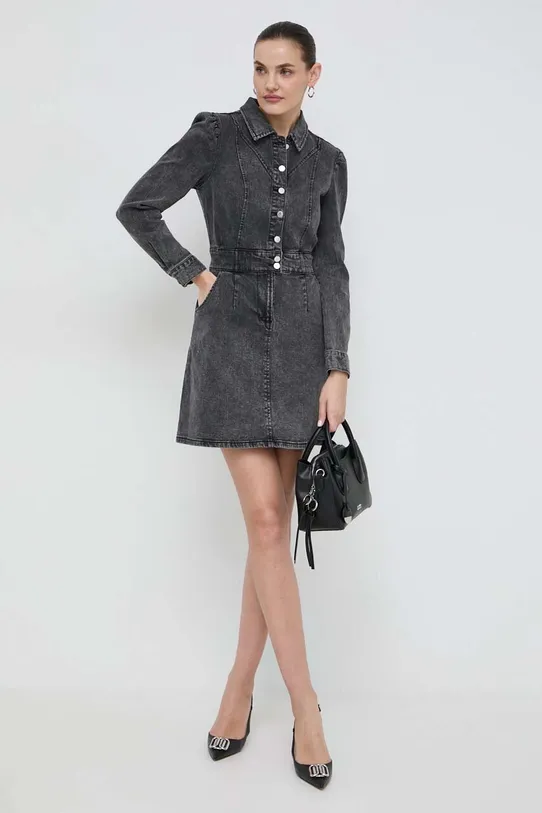 Morgan sukienka jeansowa RGREY RGREY.GRIS szary SS24