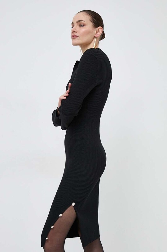 Morgan rochie midi negru RMDORY.NOIR