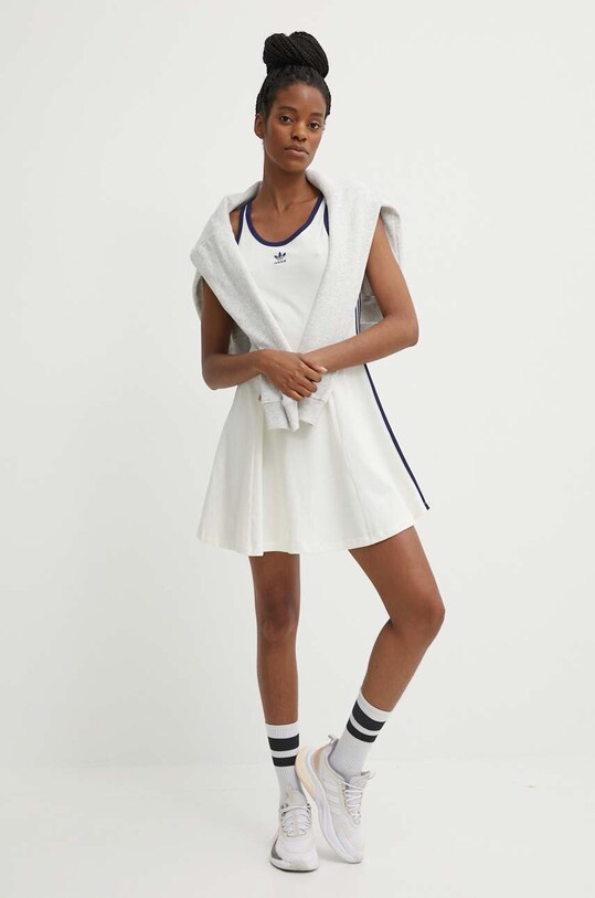 Šaty adidas Originals IR7468 béžová SS24